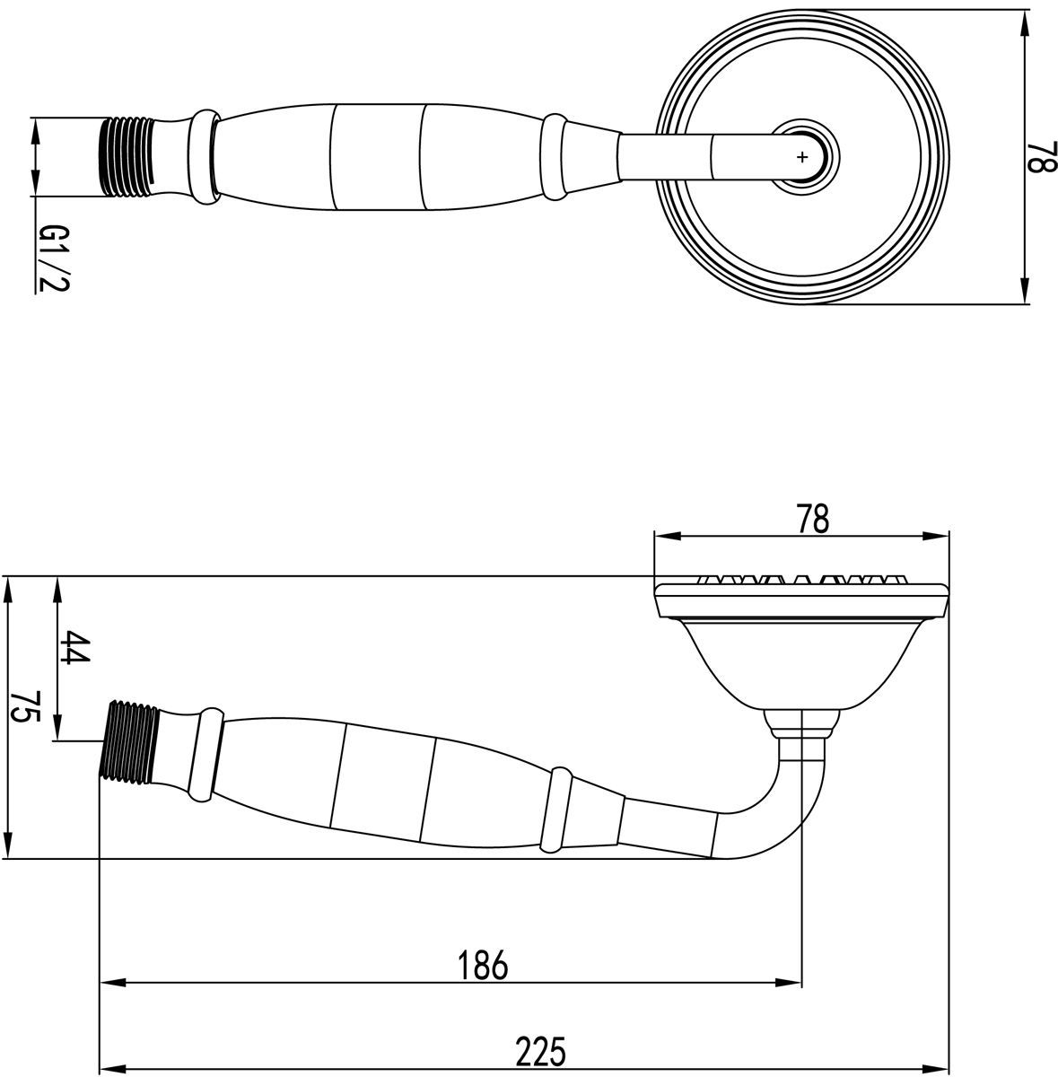 Душевая лейка Lemark LM8007G - 1