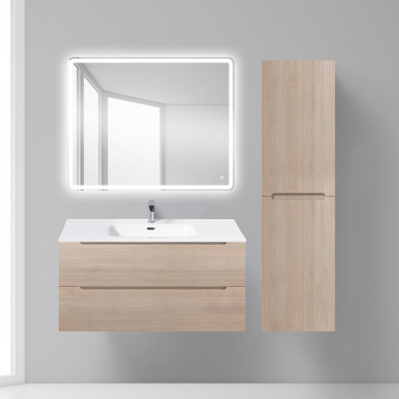 Тумба с раковиной BelBagno Etna 100 rovere grigio - 1