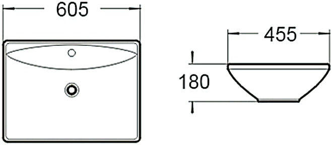 Раковина SantiLine SL-1015 - 1