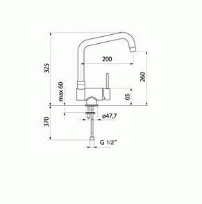 Смеситель для кухонной мойки Webert  хром  WD920702015 - 2