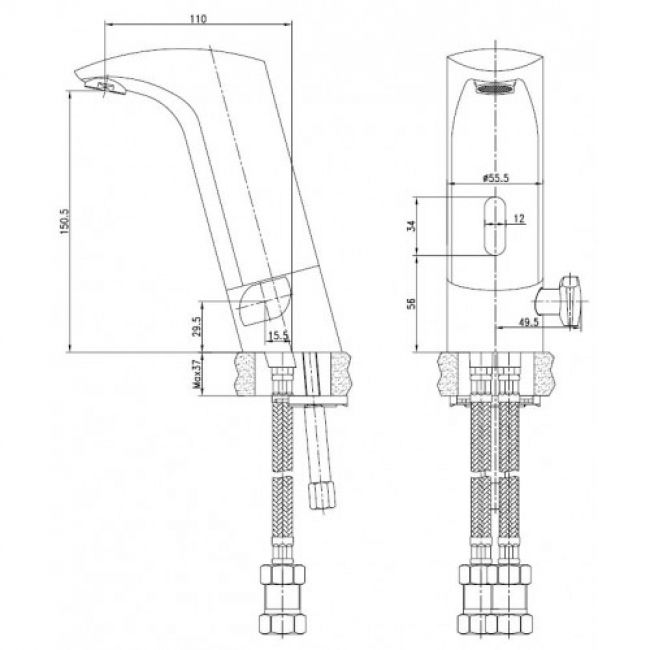 Смеситель для раковины KAISER Sensor  38011 - 1