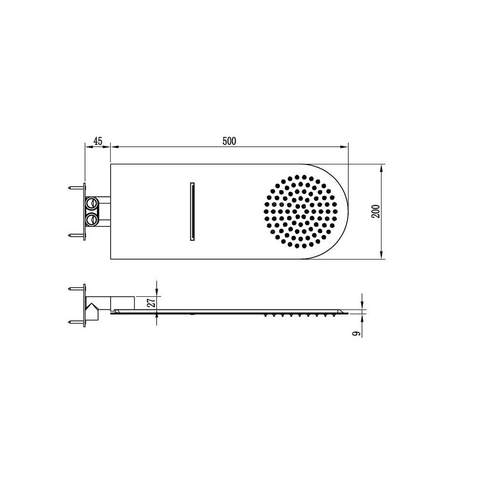 Верхний душ RGW Shower Panels SP-62 21140362-01 - 1