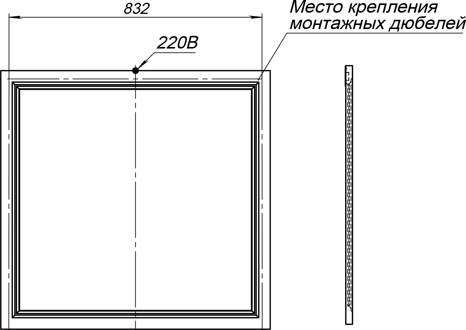 Зеркало STWORKI Эстерсунд 90 белое матовое, с подсветкой, сенсор на зеркале 259343 - 7