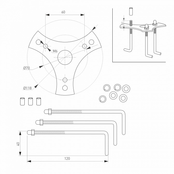 Наземный высокий светильник Arlight Stem 029986 - 2