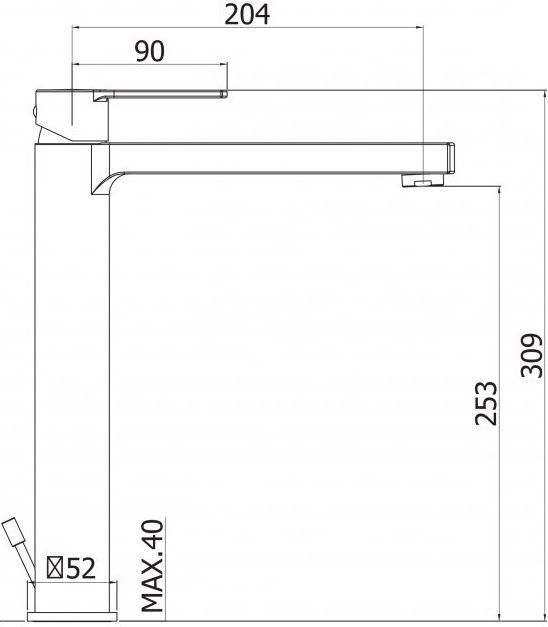 Смеситель Cezares Ovest LSM1-A-BIO для раковины, белый OVEST-LSM1-A-BIO - 1