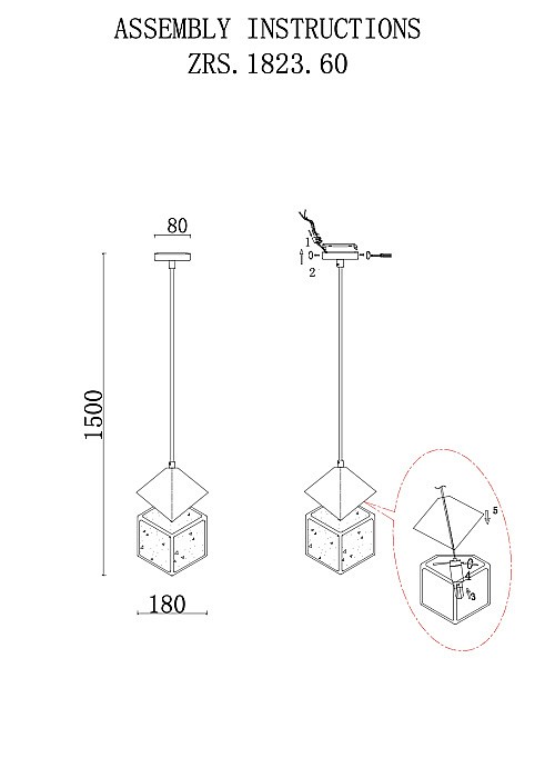 Подвесной светильник Zortes Ice Cube ZRS.1005.01 - 4