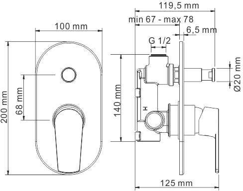 Душевой комплект Wasserkraft хром A16629 - 13