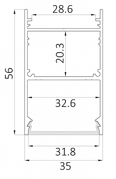 Накладной светильник 6063 LINE 3556 0412636 - 1