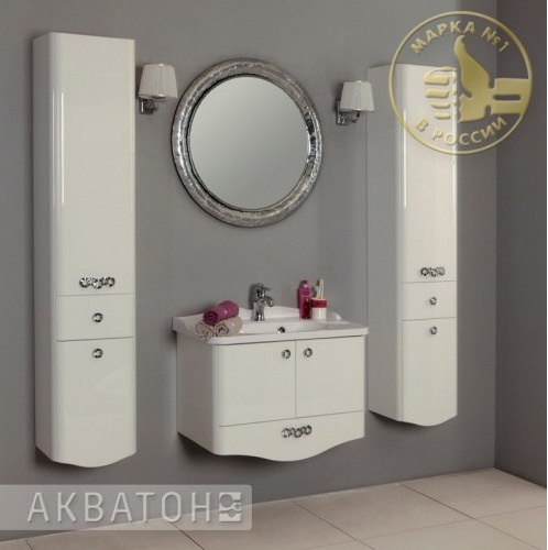 Тумба для комплекта AQUATON Венеция 75 белая 1A150901VN010 - 3