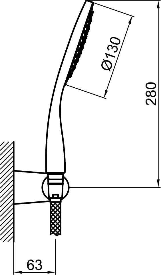 Душевой гарнитур Webert Comfort AC0764015 хром - 1