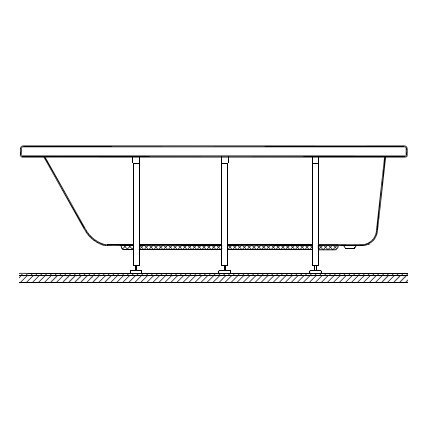 Ножки для акриловой ванны VITRA Neon (59990254000) 59990584000 - 1