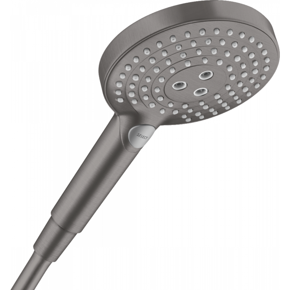 Ручной душ Hansgrohe Raindance Select S 120 3jet, шлифованный черный хром 26530340 - 0