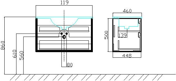 Комплект мебели Sanvit Рольф-2 120 белый глянец - 4
