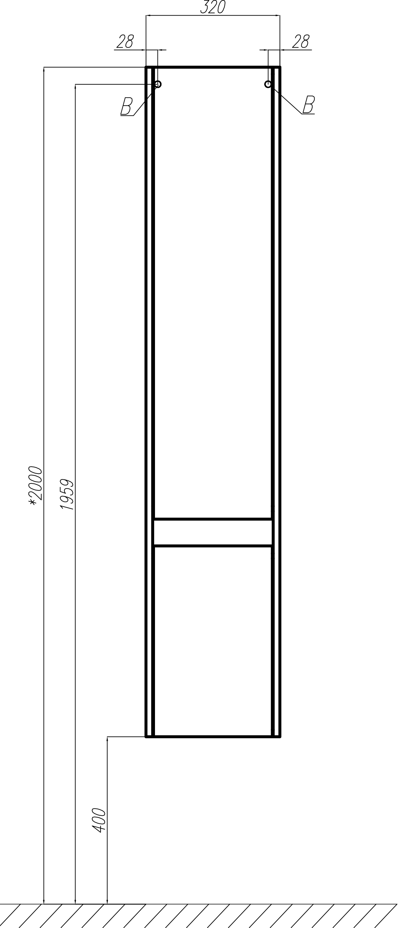 Шкаф-пенал STWORKI Стокгольм R 1A227503SG01R - 6