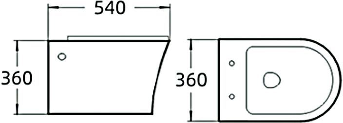 Унитаз подвесной SantiLine SL-5006 безободковый, с микролифтом - 1