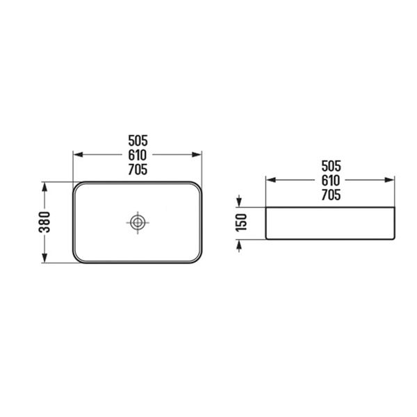 COMFORTY. Раковина COMFORTY 78575MH-60 светло серая матовая 00-00012237 - 7