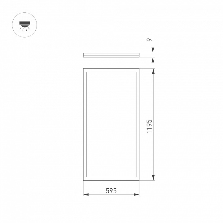 Встраиваемая светодиодная панель Arlight DL-Intenso-S600x1200-60W White6000 036240 - 2