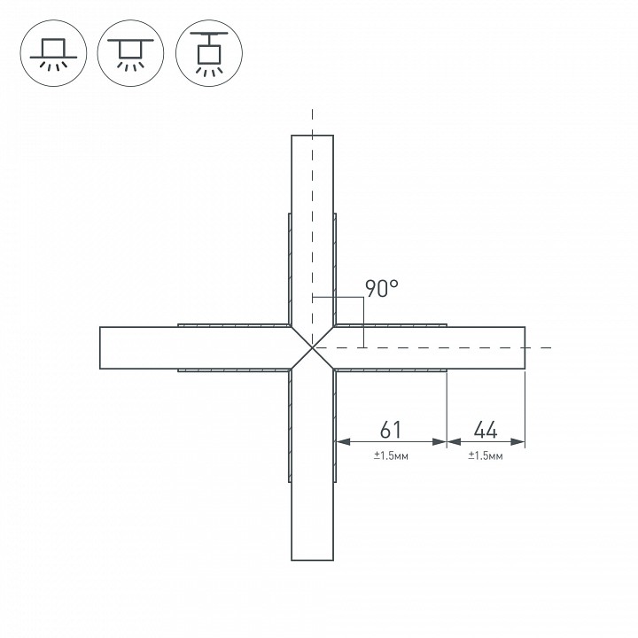 Коннектор Arlight PLS-Lock-H25-Х90 026244 - 1