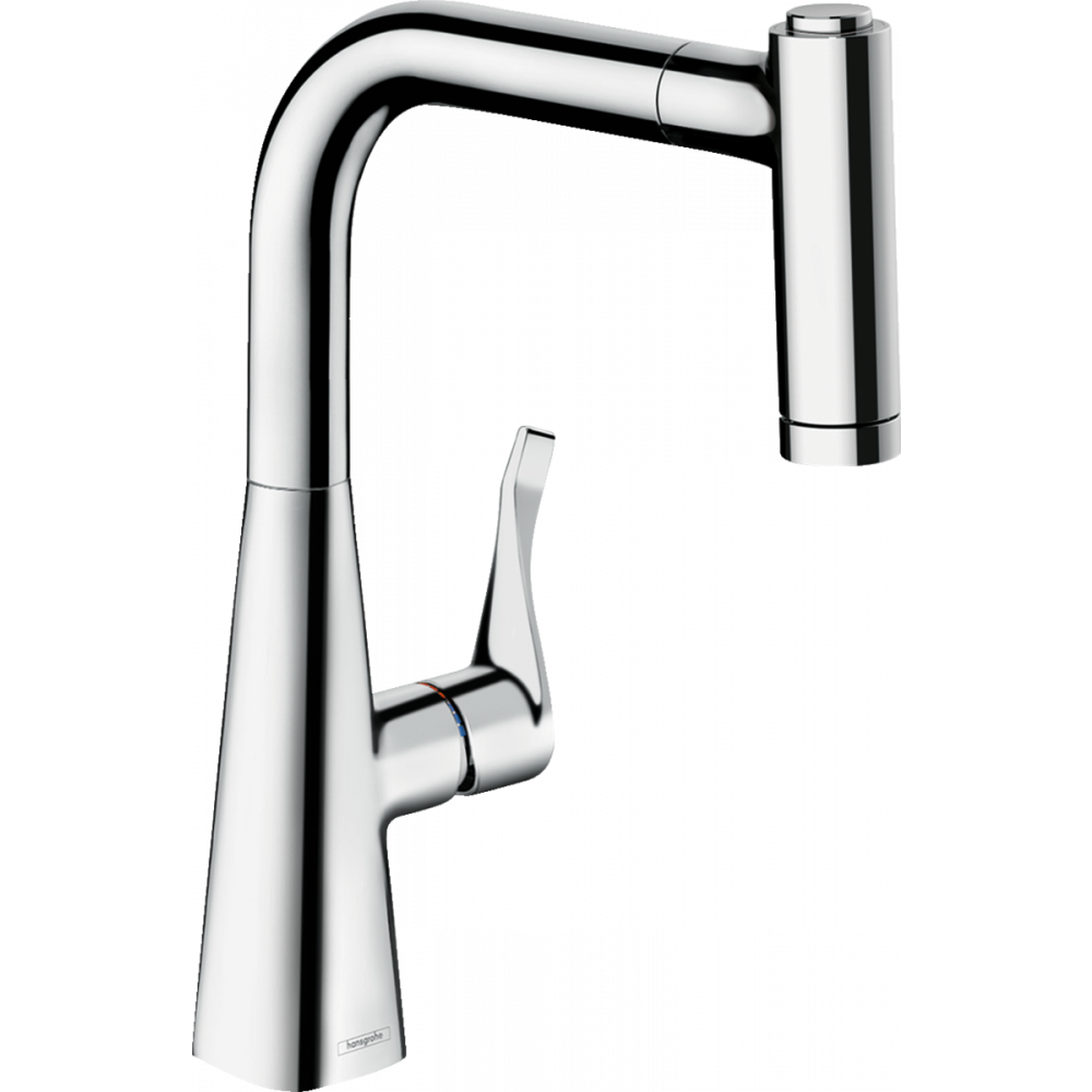 Кухонный смеситель Hansgrohe Metris M71 однорычажный, 220, с вытяжным душем, 2jet, хром 73800000 - 0