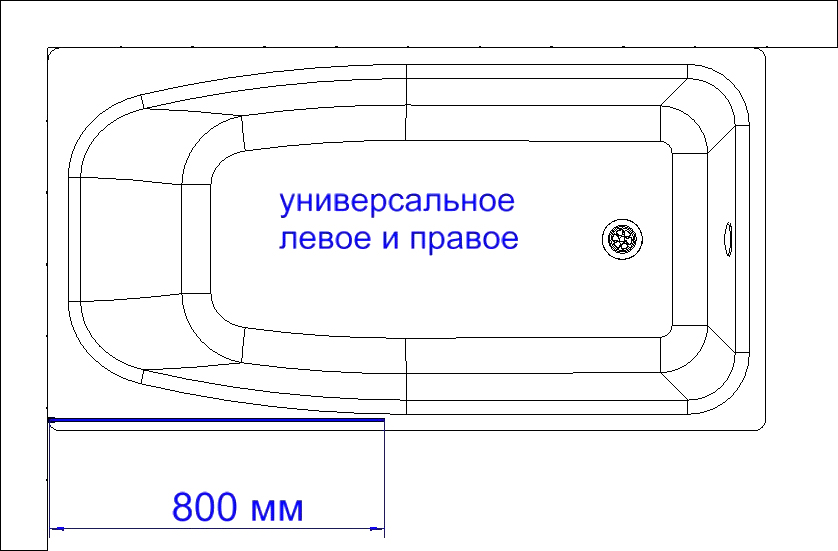 Шторка на ванну DIWO Ростов 4GW010 неподвижная, 80x150 - 5