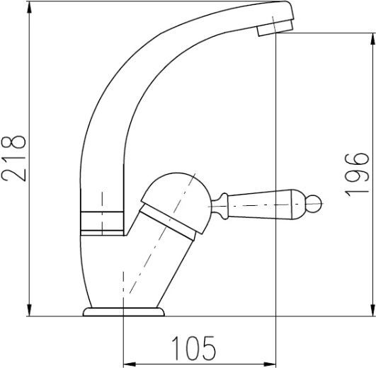 Смеситель Rav Slezak Labe L506.5/2 для раковины - 1