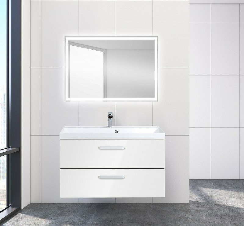 Комплект мебели Belbagno Aurora 90 белый - 1