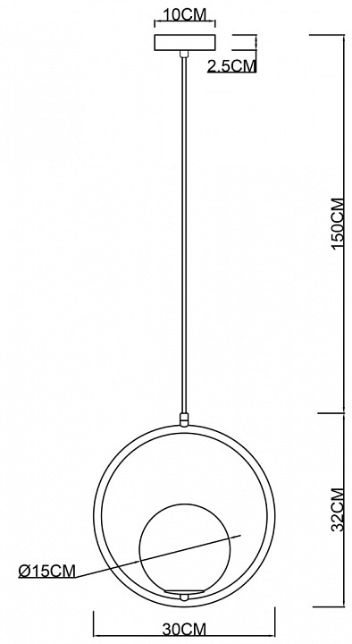 Подвесной светильник Arte Lamp Matisse A7741SP-1AB - 2