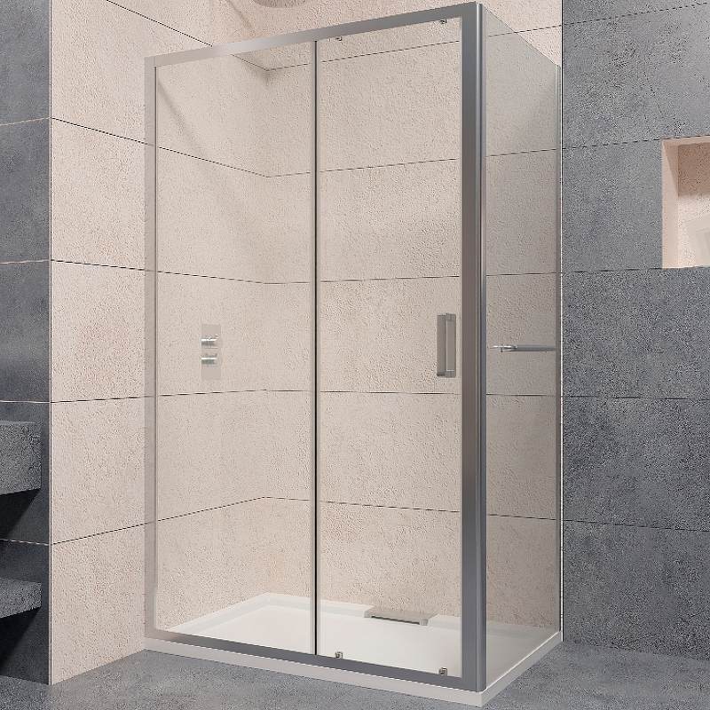 Душевой уголок RGW Passage PA-76-1 150x80 профиль хром стекло прозрачное 35087658-11 - 0