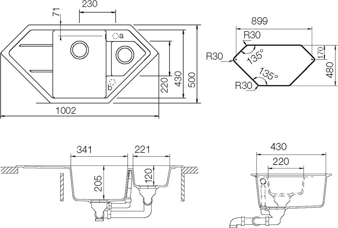 Мойка кухонная Schock Signus 90C (C-150) магма 700042N - 1