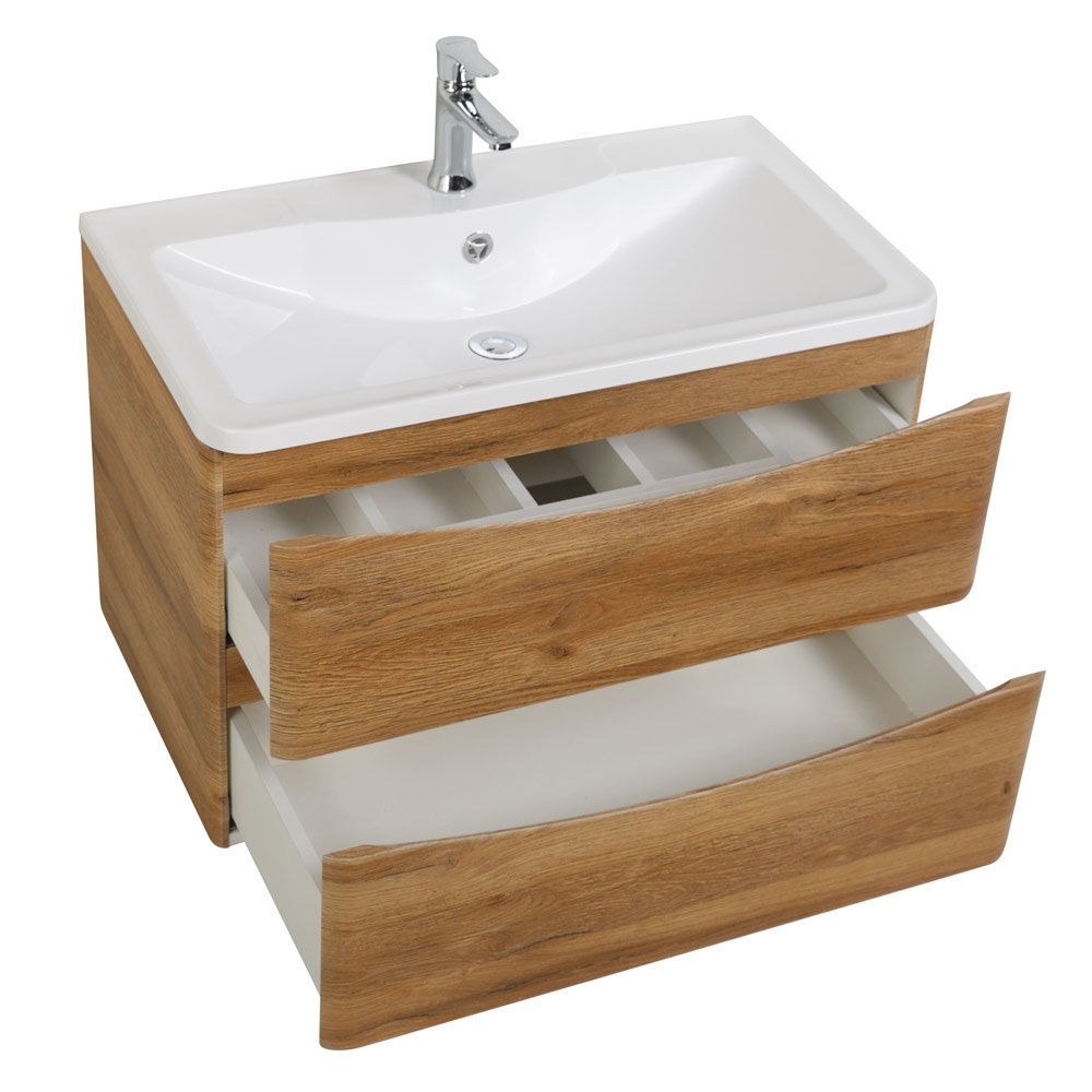 Тумба с раковиной BelBagno Acqua 90 светлое дерево - 3
