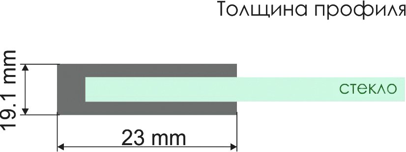 Душевая дверь в нишу Wasserkraft Dill 61S31 - 4