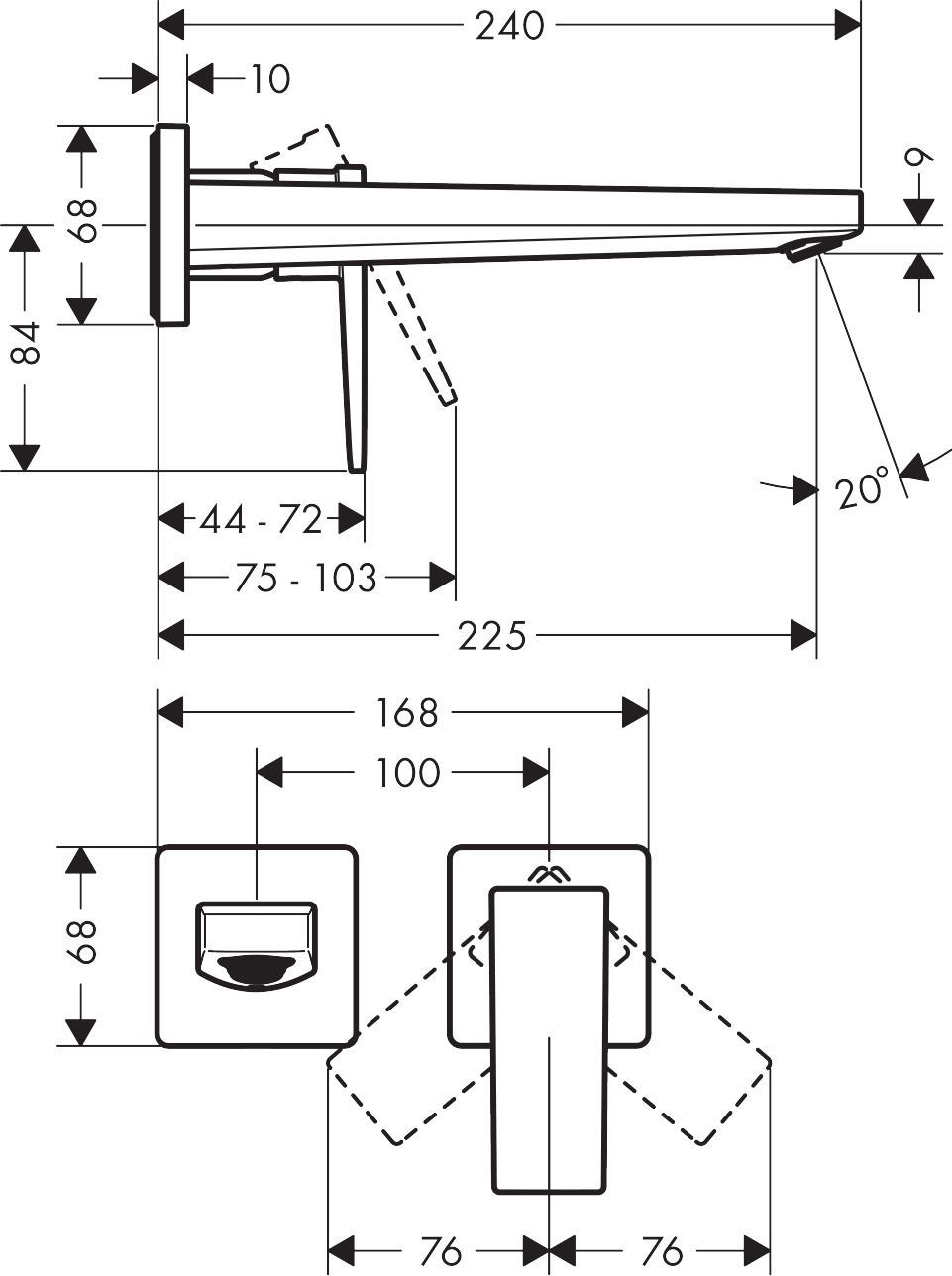 Смеситель Hansgrohe Metropol 32526000 для раковины - 3