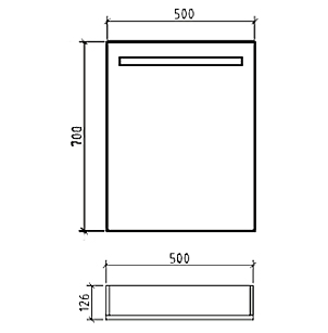 Зеркало-шкаф BelBagno SPC-1A-DL-BL-500 - 3