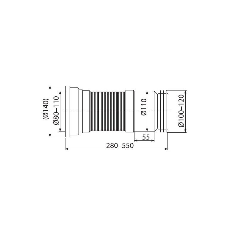 Соединение для унитаза гибкое A970 - 1