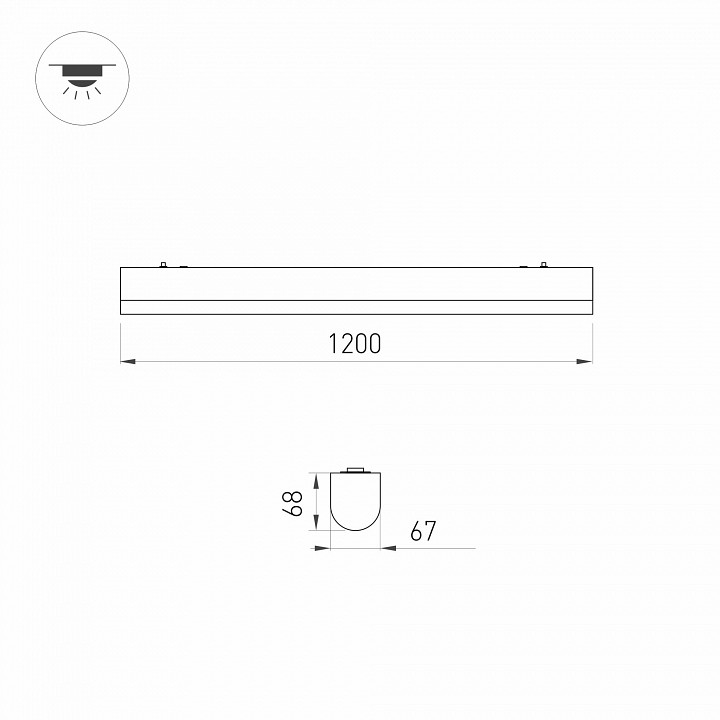 Потолочный светодиодный светильник Arlight ALT-Largo-1200-30W Day4000 030991 - 3