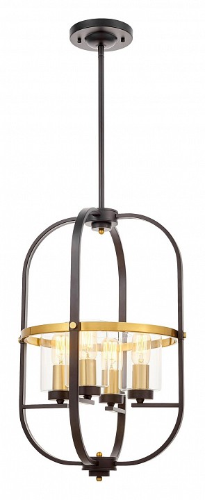 Люстра на штанге LUMINA DECO Monterey LDP 1141-4 BK+MD - 1