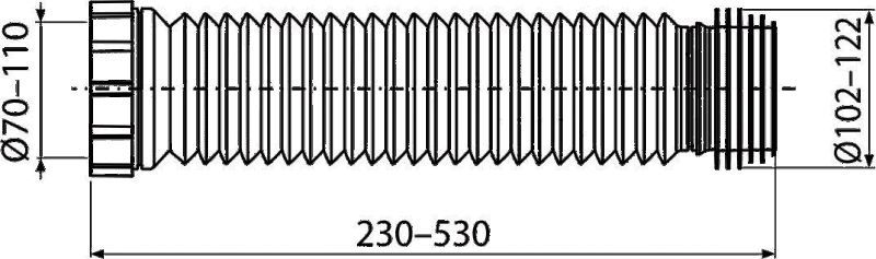 Гофра AlcaPlast A97SN - 1