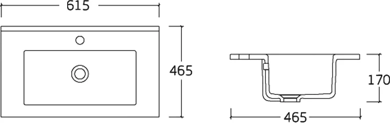 Накладная раковина Vincea 60 белая VBS-13960 - 1