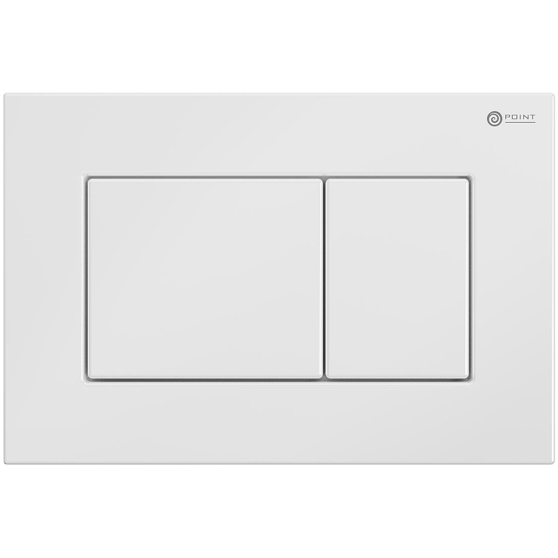 Кнопка смыва Point Ника белая матовая PN44081W - 0