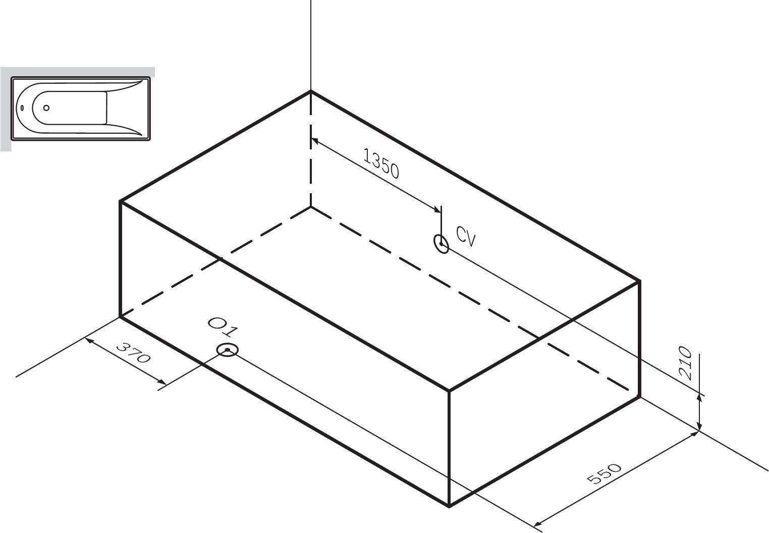 Акриловая ванна AM.PM Like 170x70 W80A-170-070W-A - 5