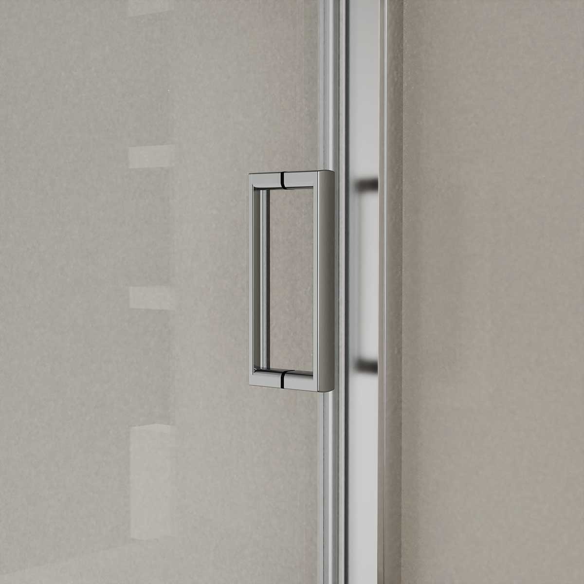 Душевая дверь в нишу Vincea City 110х195 профиль хром стекло прозрачное  VDS-5CT110CL - 2