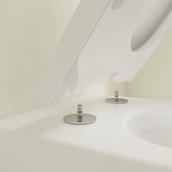 Унитаз подвесной Villeroy & Boch Subway 3.0 4670TSR1 alpin, ceramicplus, сиденье с микролифтом - 8