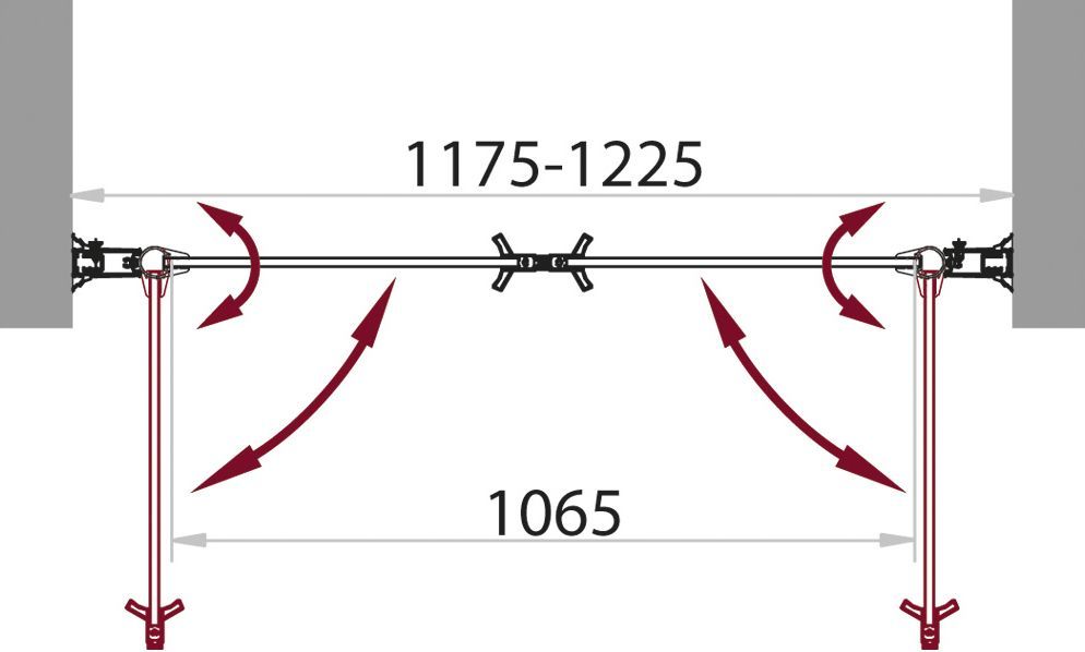 Душевая дверь в нишу BelBagno Sela B 2 120 Ch Cr SELA-B-2-120-Ch-Cr - 3