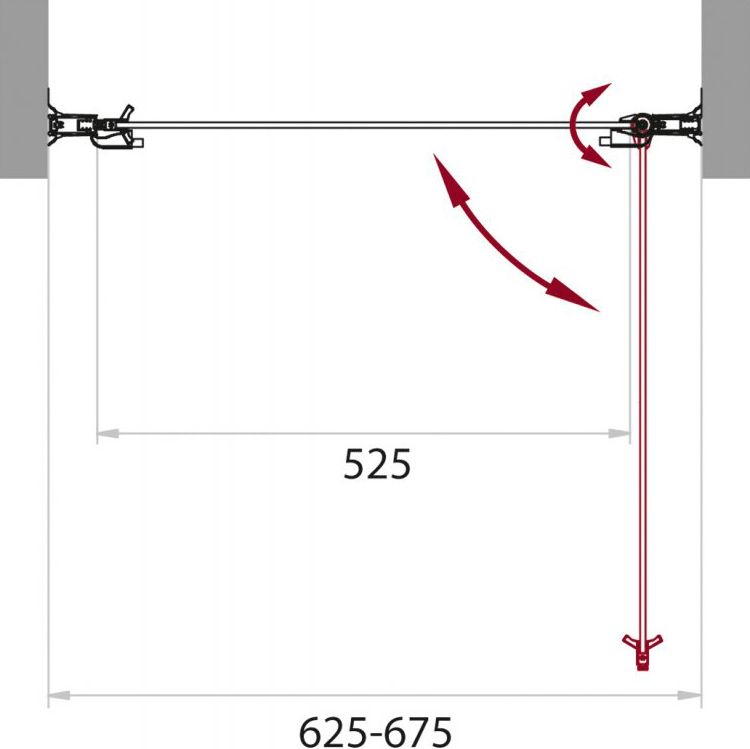Душевая дверь в нишу BelBagno Sela B 1 65 C Cr SELA-B-1-65-C-Cr - 2