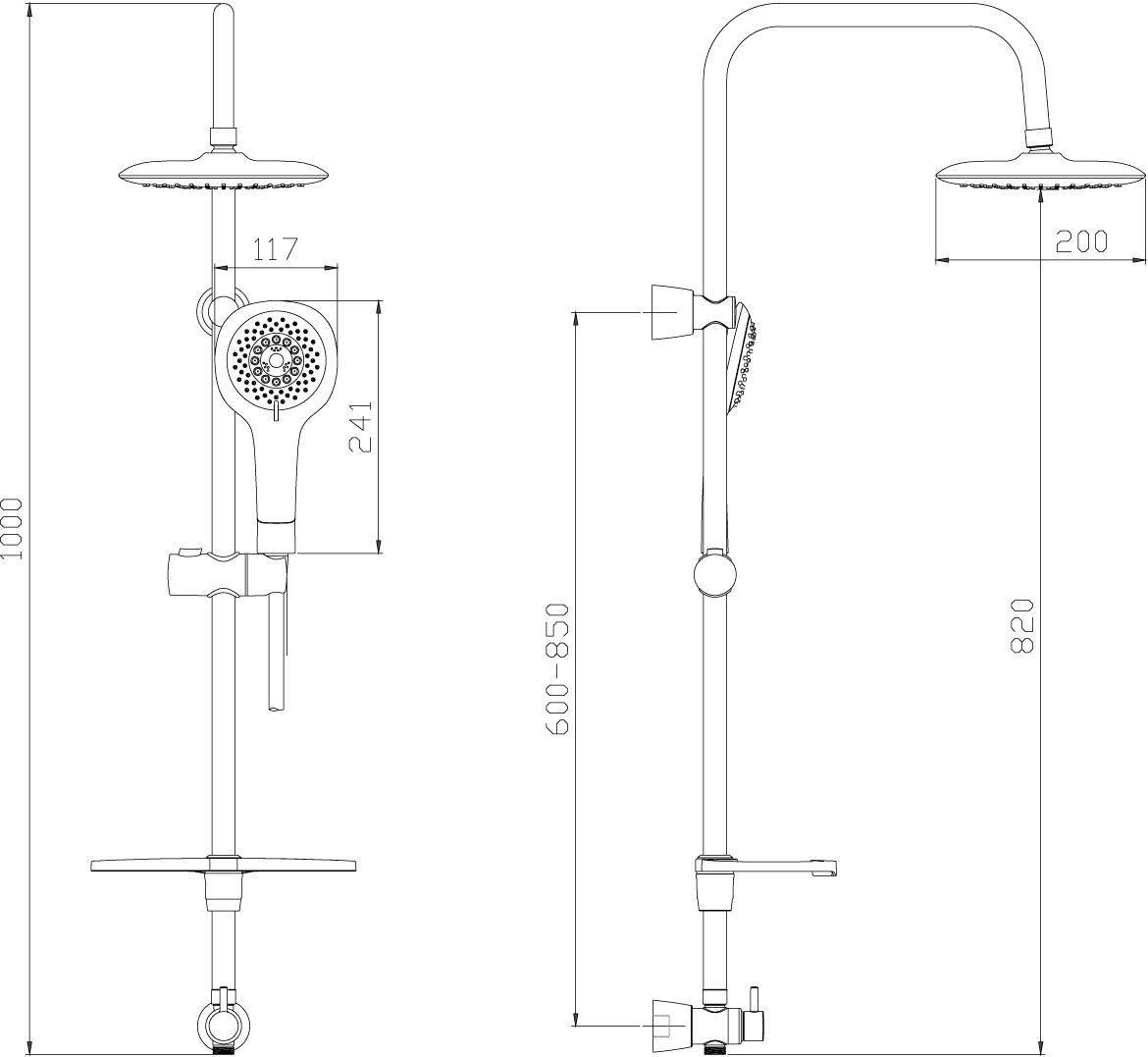 Душевая стойка Lemark LM8808C - 1