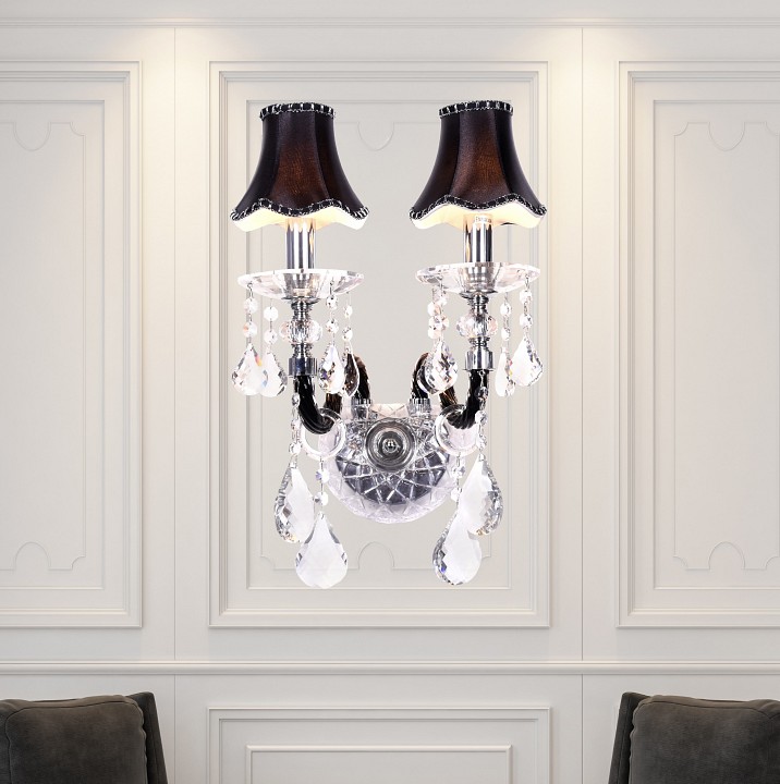 Бра LUMINA DECO Denica LDW 66249-2 BK - 4