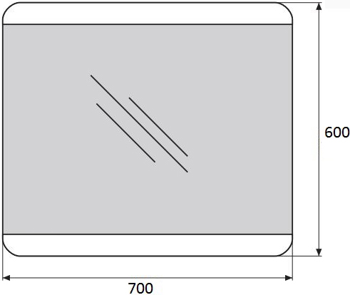 Зеркало BelBagno SPC-CEZ-700-600-LED-BTN - 4