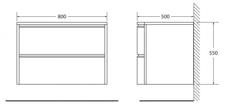 Тумба под раковину Belbagno Prospero 80х55 Menta Opaco  BB800DVC/MO - 3