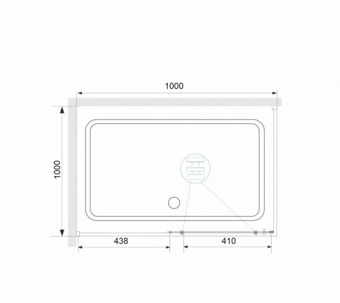Душевой уголок RGW Stilvoll SV-42-1B 100x100 профиль черный стекло прозрачное 323242100-014 - 3