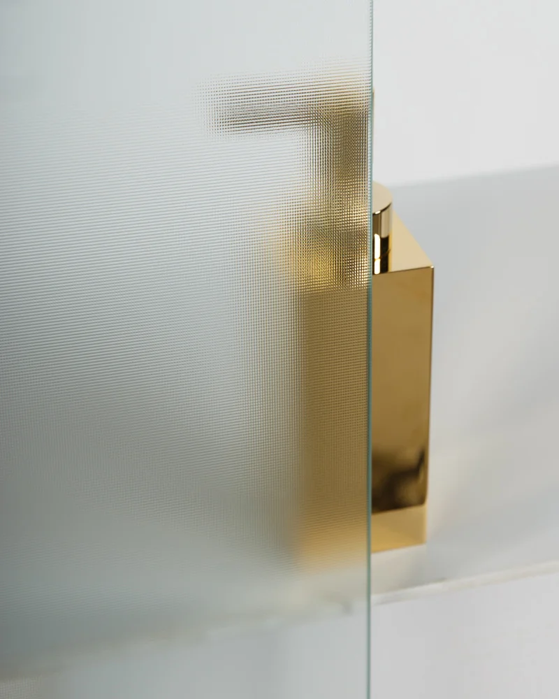 Душевой уголок BelBagno Uno 100х90 профиль хром стекло рифленое UNO-195-AH-2-100/90-P-Cr - 2